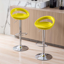 Distressed yellow bar online stools